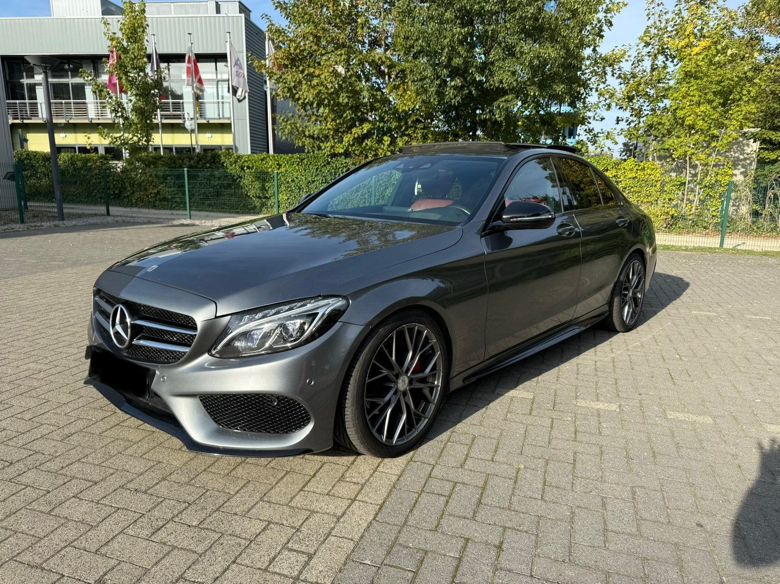 Mercedes-Benz C200 Full AMG kit brabus, Autos, Cuir, Argent ou Gris, Euro 6, Entreprise