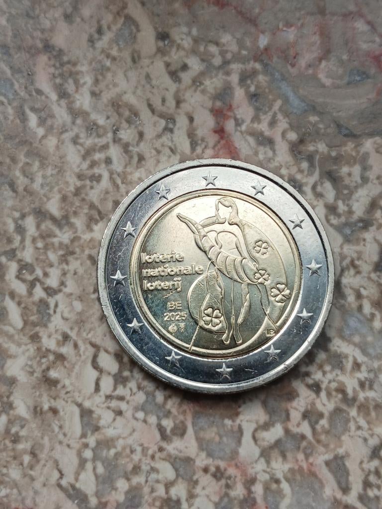 2 euro munt nationale loterij, Postzegels en Munten, Munten | Europa | Euromunten, Ophalen, 2 euro