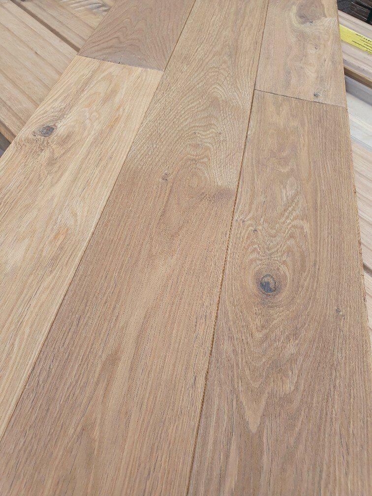 PARQUET EN BOIS ; PLATEAU MULTIPLATEAU DE 49,02 M2,  BLANC, Jardin & Terrasse, Enlèvement, Blanc
