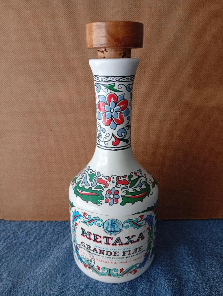METAXA Grande Fine porseleinen karaf de jaren 70 - Vintage, Antiek en Kunst, Ophalen