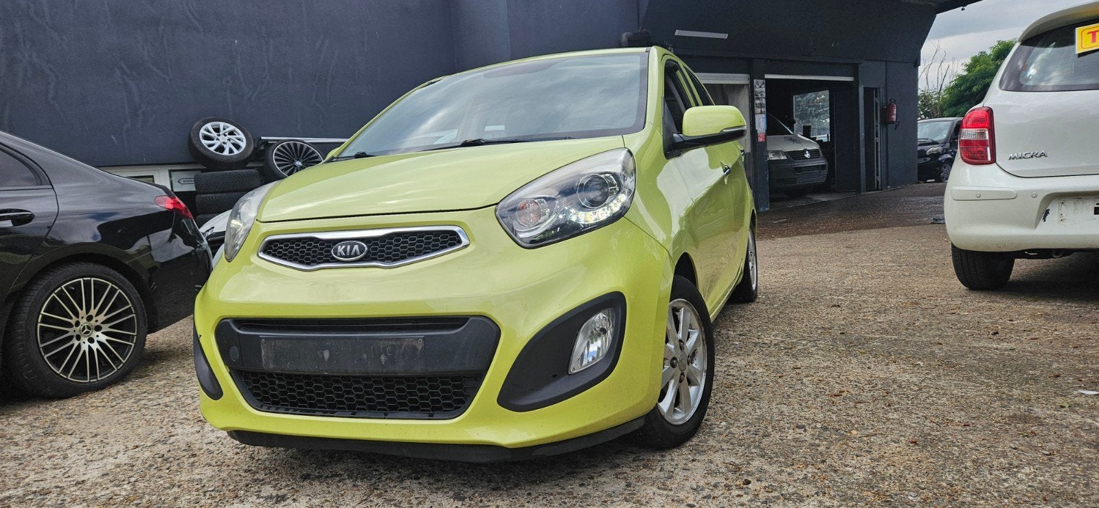 KIA NEW PICANTO 1.2 AUTOMAAT, Auto's, Kia, Automaat, Euro 5, Leder en Stof, Geel