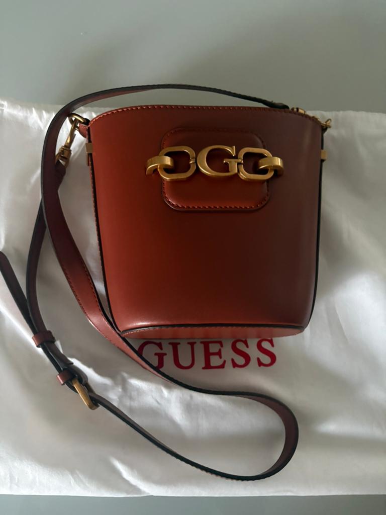 Kleine schoudertas van Guess, Handtassen en Accessoires, Ophalen of Verzenden, Nieuw, Bruin, Schoudertasje