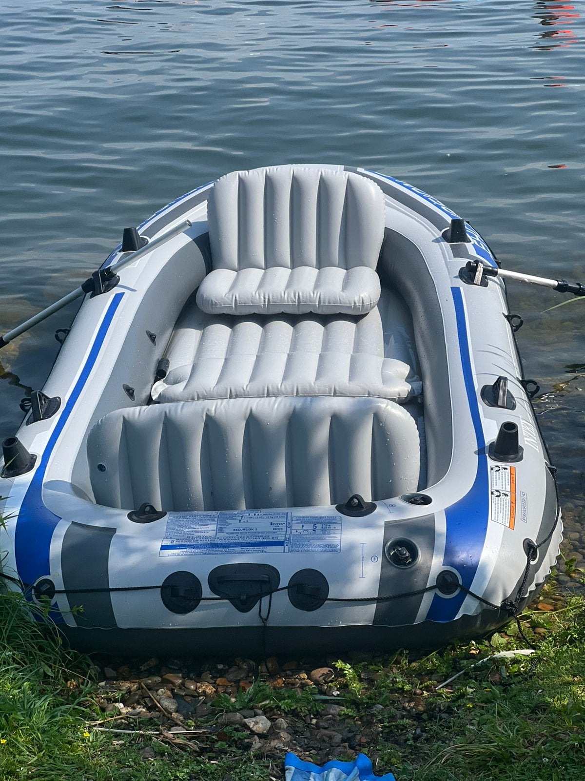 koop: Intex Excursion 5 opblaasboot – zo goed als nieuw, Ophalen, Zo goed als nieuw