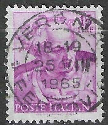 Italie 1961 - Yvert 829 - Œuvres de Michel-Ange (ST), Envoi, Affranchi