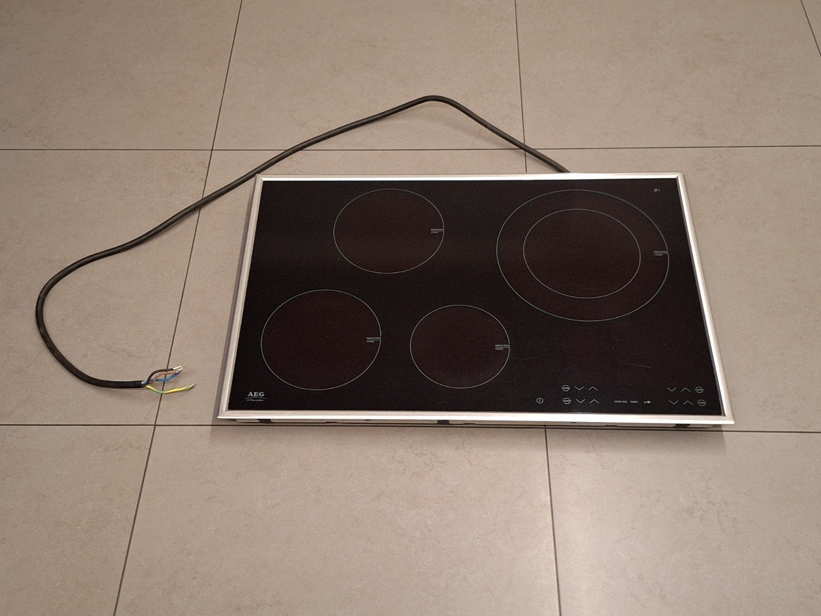 Inductiefornuis van AEG, Elektronische apparatuur, Ophalen, Gebruikt, Minder dan 85 cm, 4 kookzones