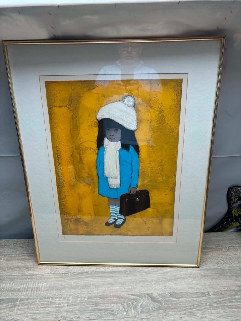 Schilderij van bekende schilder, Enlèvement ou Envoi, Signé, Portrait ou Personnes