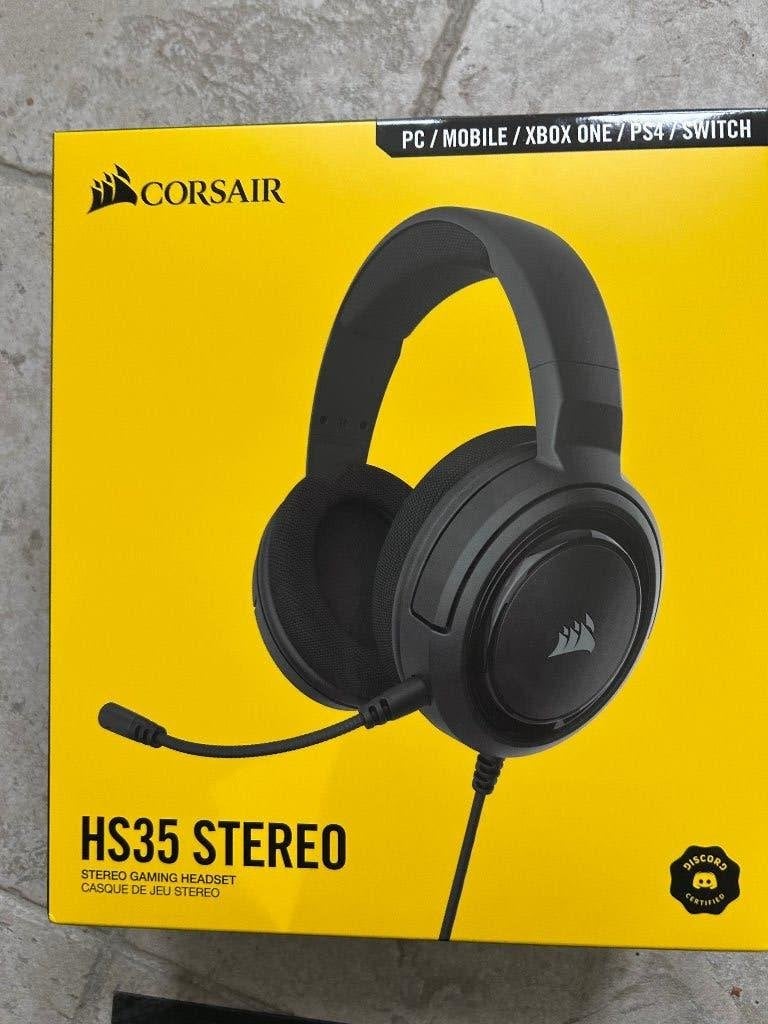 Casque stéréo de jeu CORSAIR HS35 filaire - neuf, Audio, Tv en Foto, Gaming, Nieuw, Zwart, Ophalen