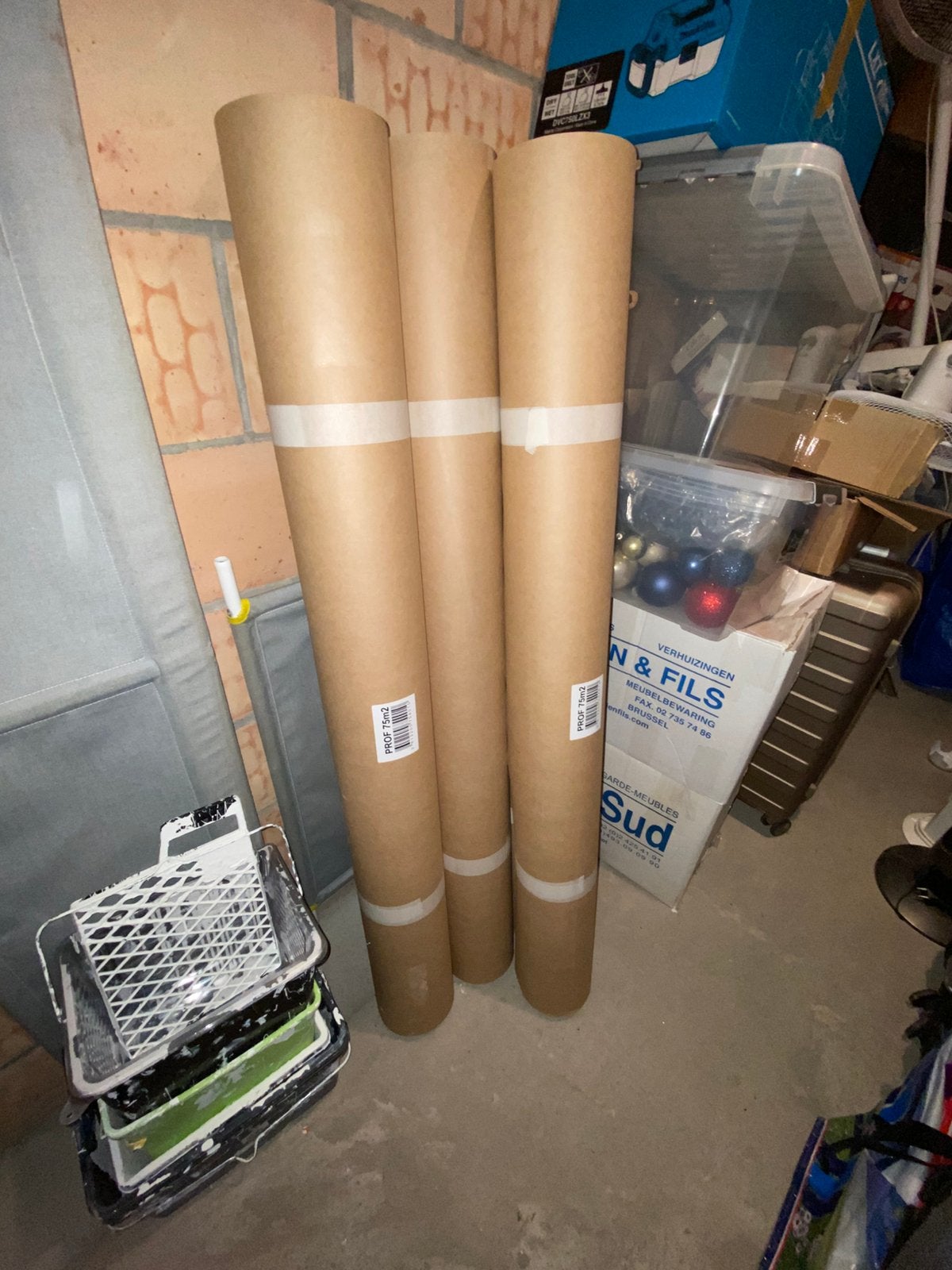 rouleau de carton de protection/masquage de 75m2, Doe-het-zelf en Bouw, Ophalen, Nieuw