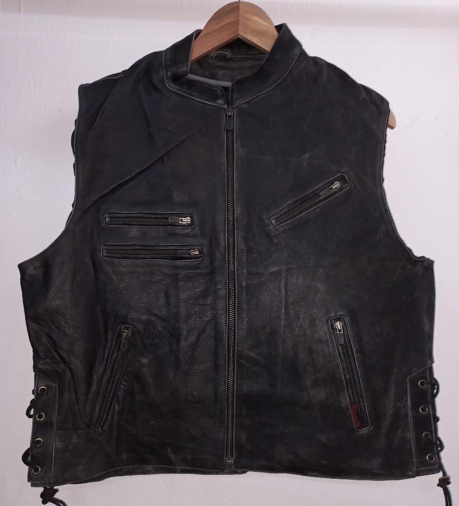 Gilet de moto en cuir neuf, Motos, Vêtements | Vêtements de moto, Manteau | cuir, Hommes, Enfants, Neuf, avec ticket, Envoi