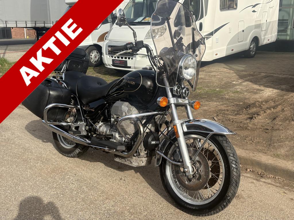 Moto Guzzi Chopper California 1100 Slechts 28DKM! Topstaat!, Auto's, Achterwielaandrijving, 75 pk, Zwart, Zwart