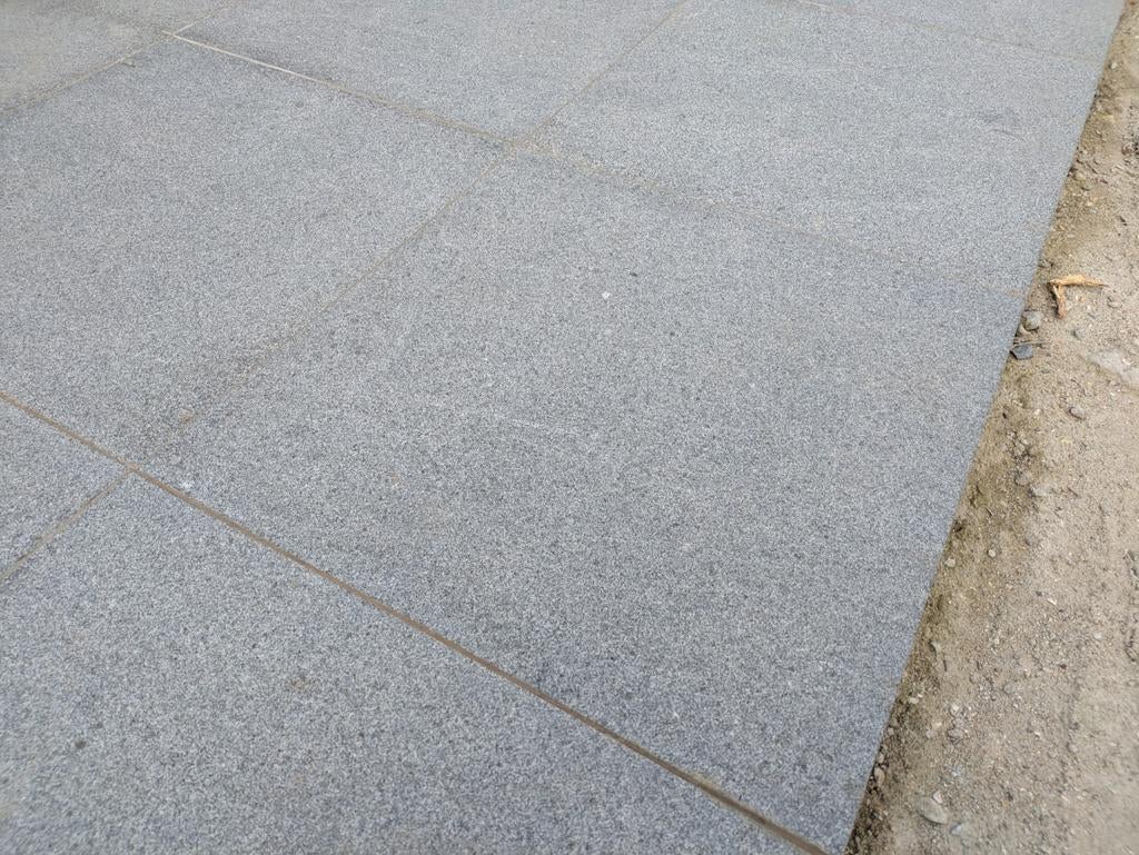 Graniet Pepperino 60x60x3, Tuin en Terras, Ophalen, Nieuw, Terrastegels, Natuursteen