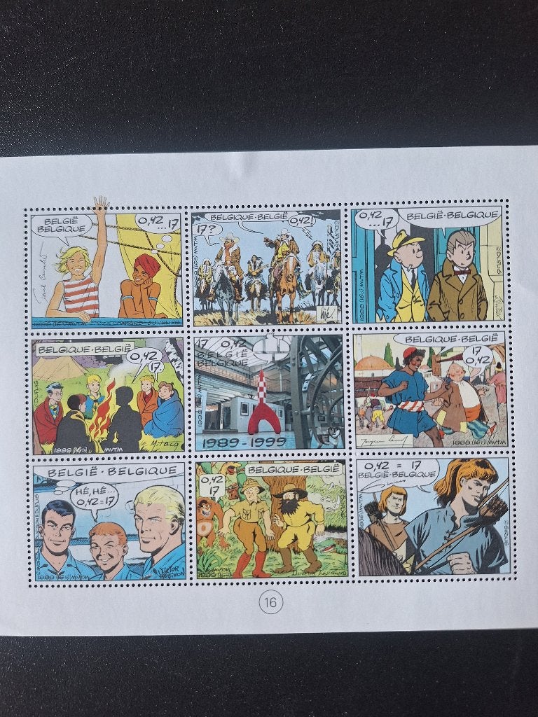 Blok 81 - jaar 1999 - 2841-2849 - Strippostzegel, Ophalen, Postfris, Postfris