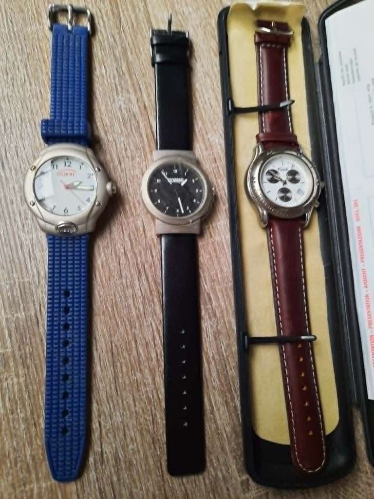 3 polshorloges, Handtassen en Accessoires, Horloges | Heren, Ophalen of Verzenden, Nieuw, Polshorloge