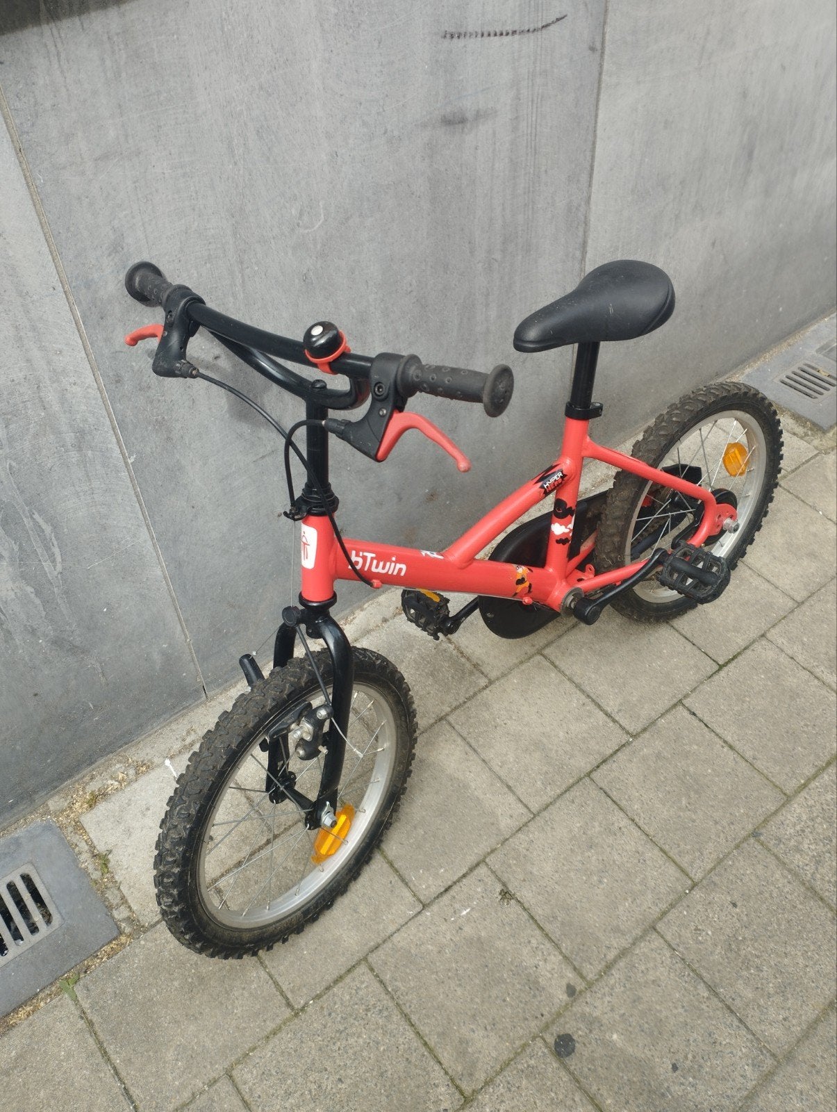 vélo enfant Btwin, Enlèvement