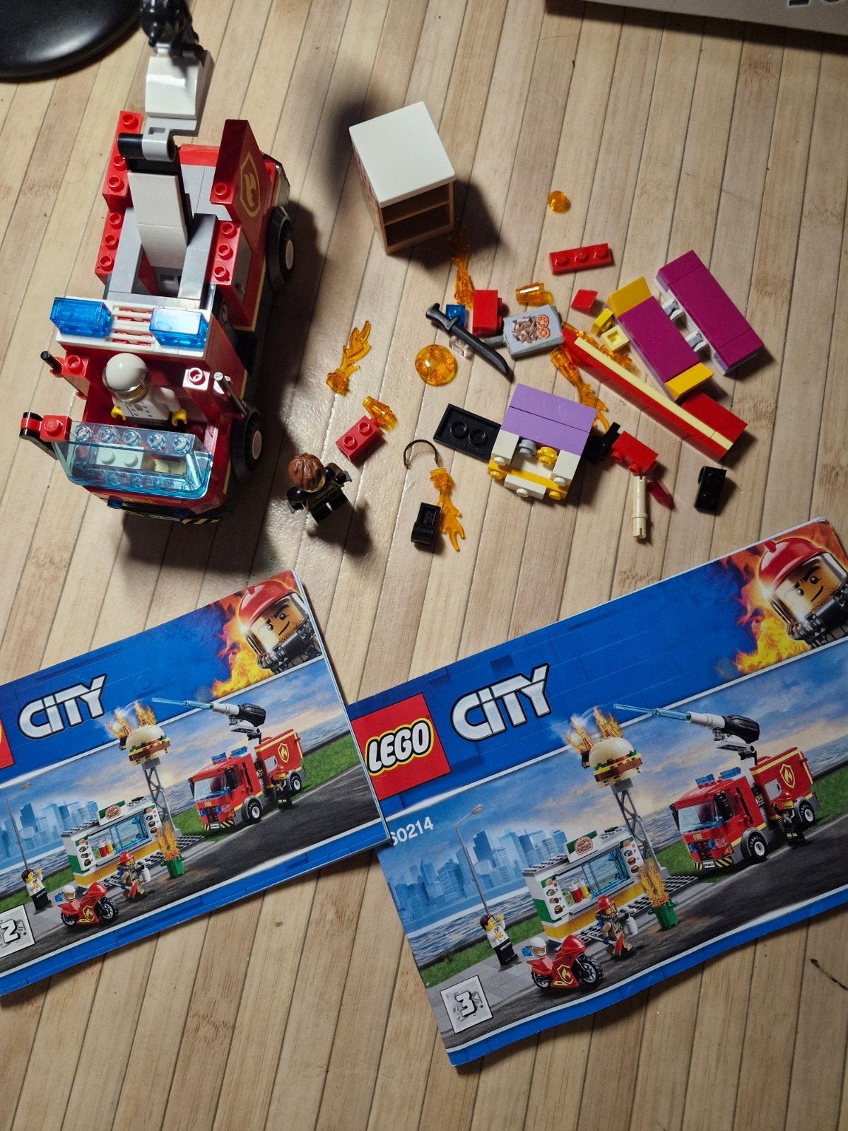 Lego city brandweerwagen, Ophalen, Lego, City