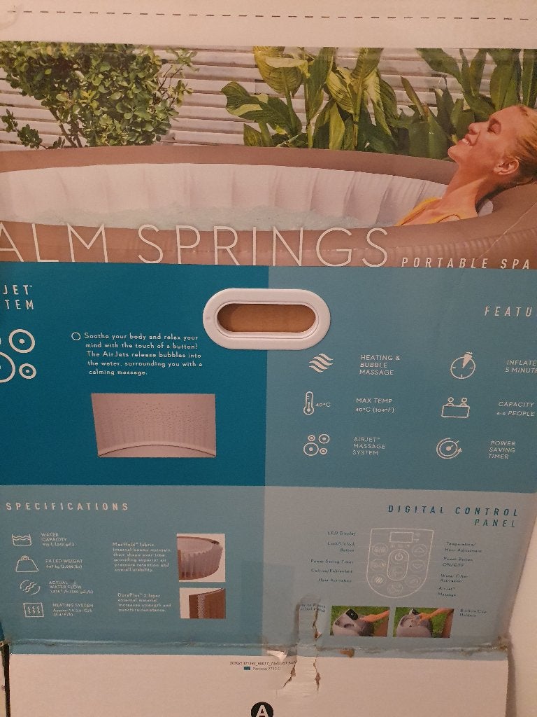 Jacuzzi Gonflable 4P Bestway Gratuit, Tuin en Terras, Bubbelbaden en Hottubs, Ophalen, Zo goed als nieuw, Filter, Opblaasbaar