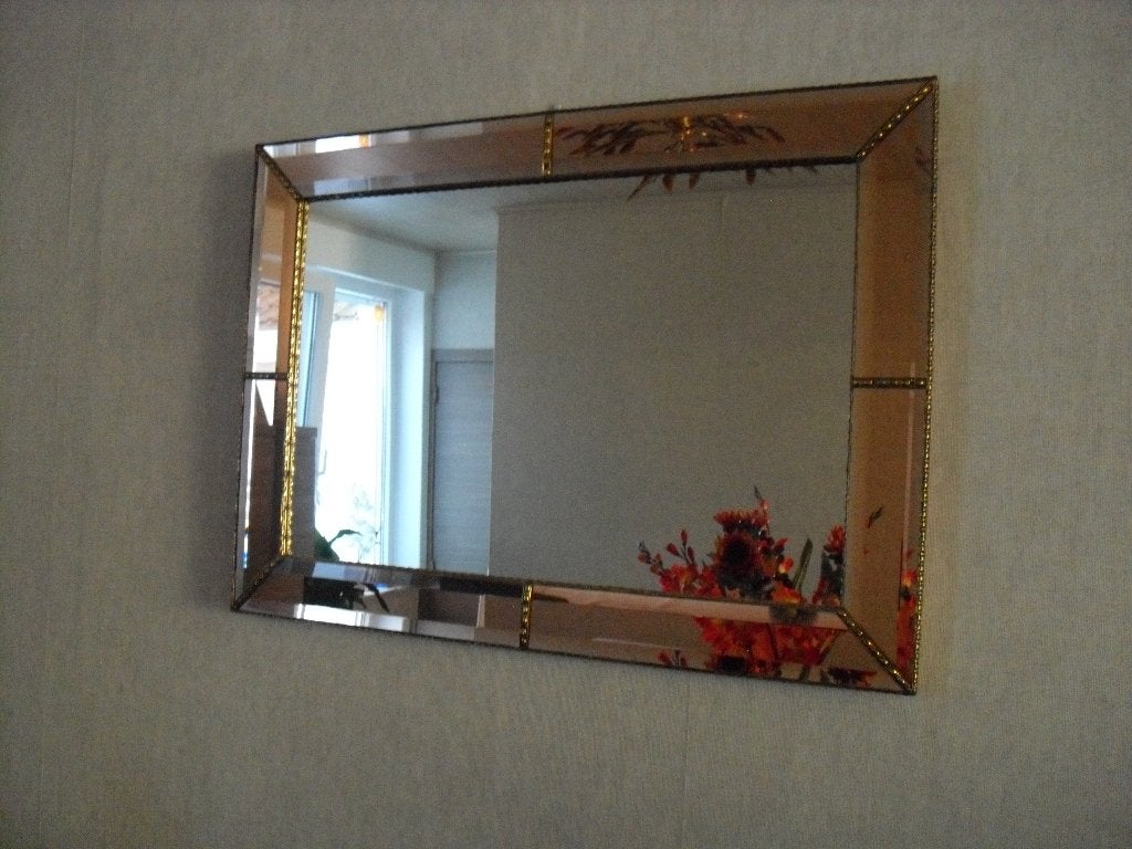 muurspiegel, Ophalen, Gebruikt, 75 tot 100 cm, Minder dan 100 cm