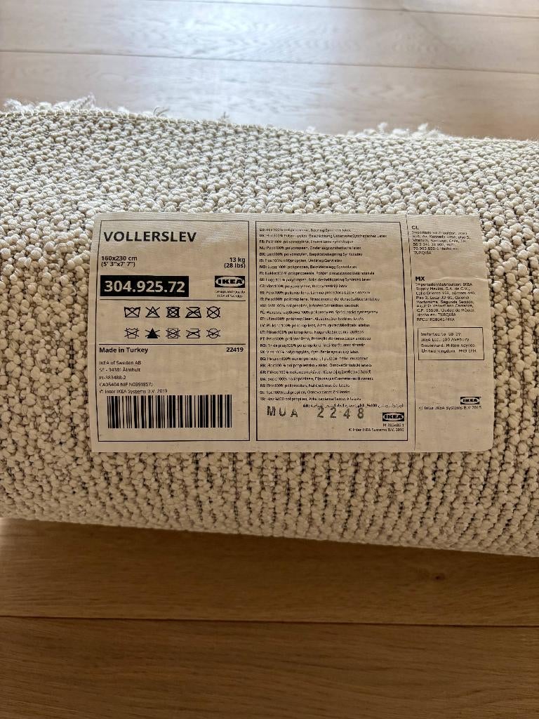 Beige vloermat(ten) Ikea Vollerslev, Huis en Inrichting, Stoffering | Tapijten en Vloerkleden, Zo goed als nieuw, 150 tot 200 cm