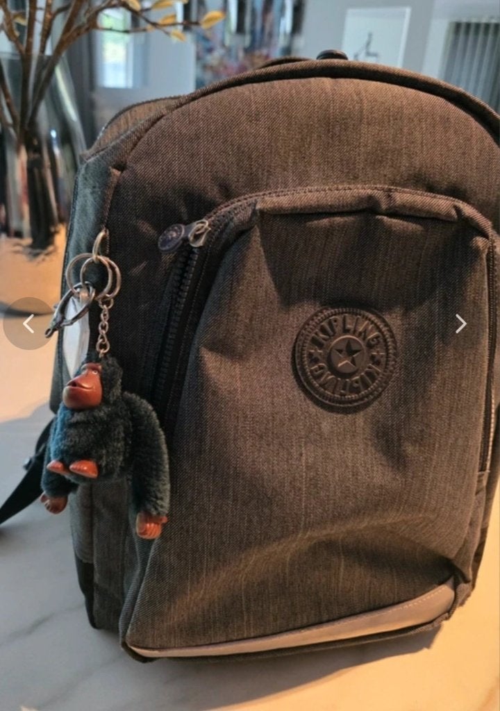 Boekentas / rugzak Kipling, Ophalen of Verzenden, Zo goed als nieuw, Blauw