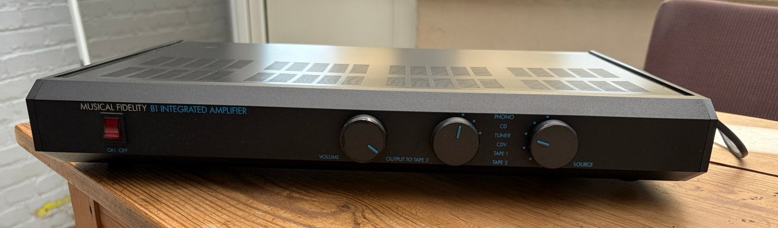 MUSICAL FIDELITY B1 INTEGRATED AMPLIFIER, Enlèvement ou Envoi, Utilisé, Stéréo, Autres marques