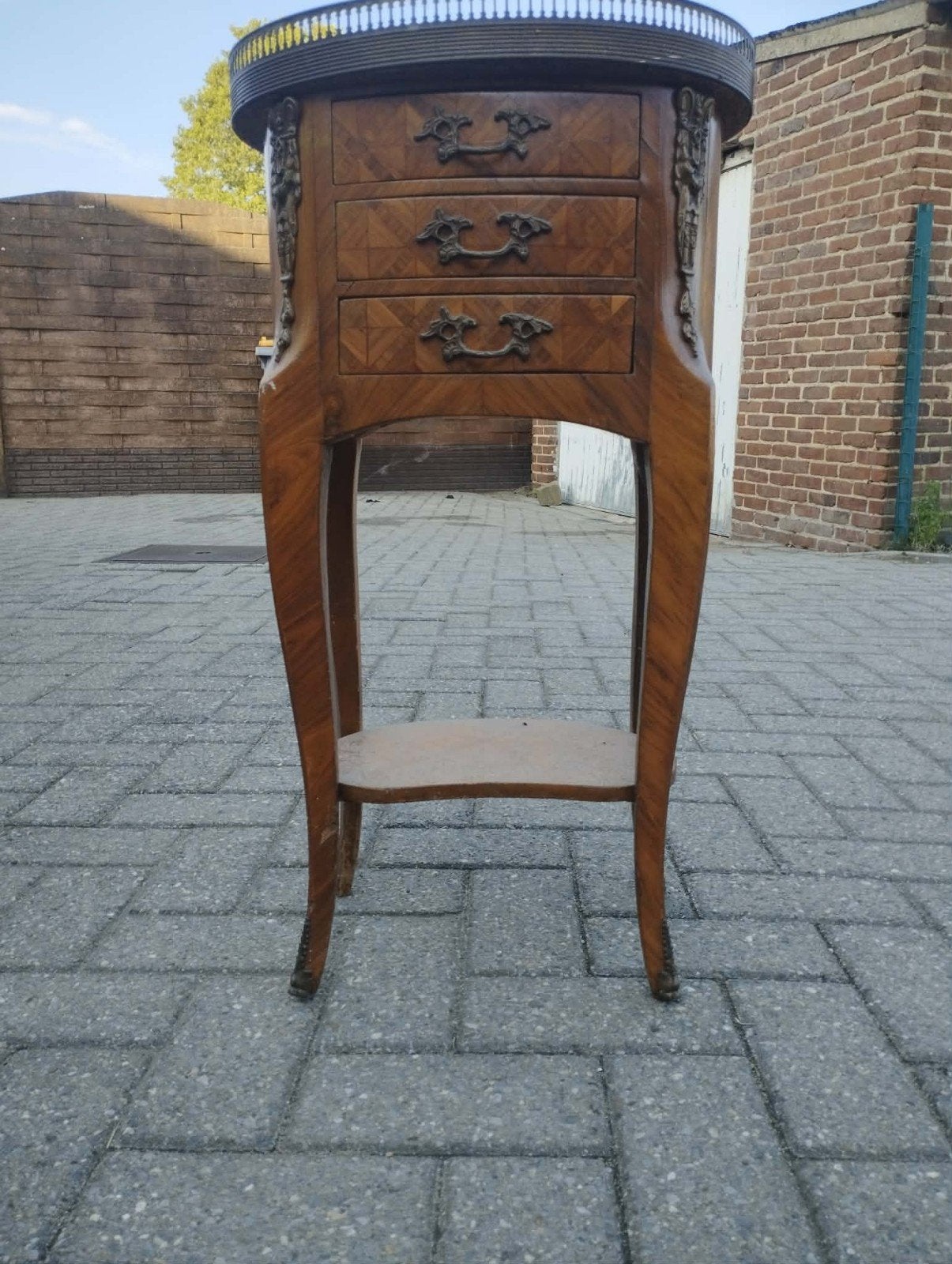 table ancienne avec plateau en marbre, Enlèvement