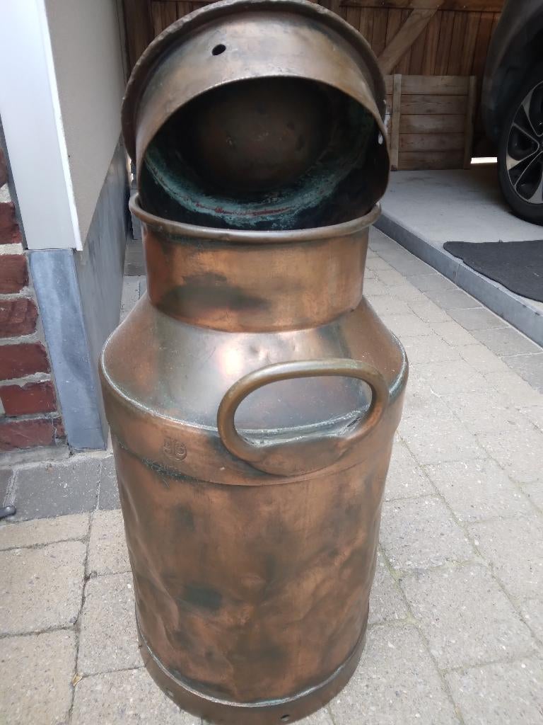 pot à lait en cuivre antique, Enlèvement ou Envoi, Cuivre