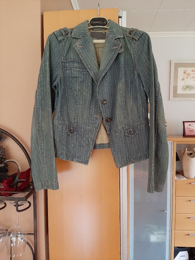 Veste courte MEXX en jeans T 40, Kleding | Dames, Ophalen, Mexx, Blauw, Zo goed als nieuw