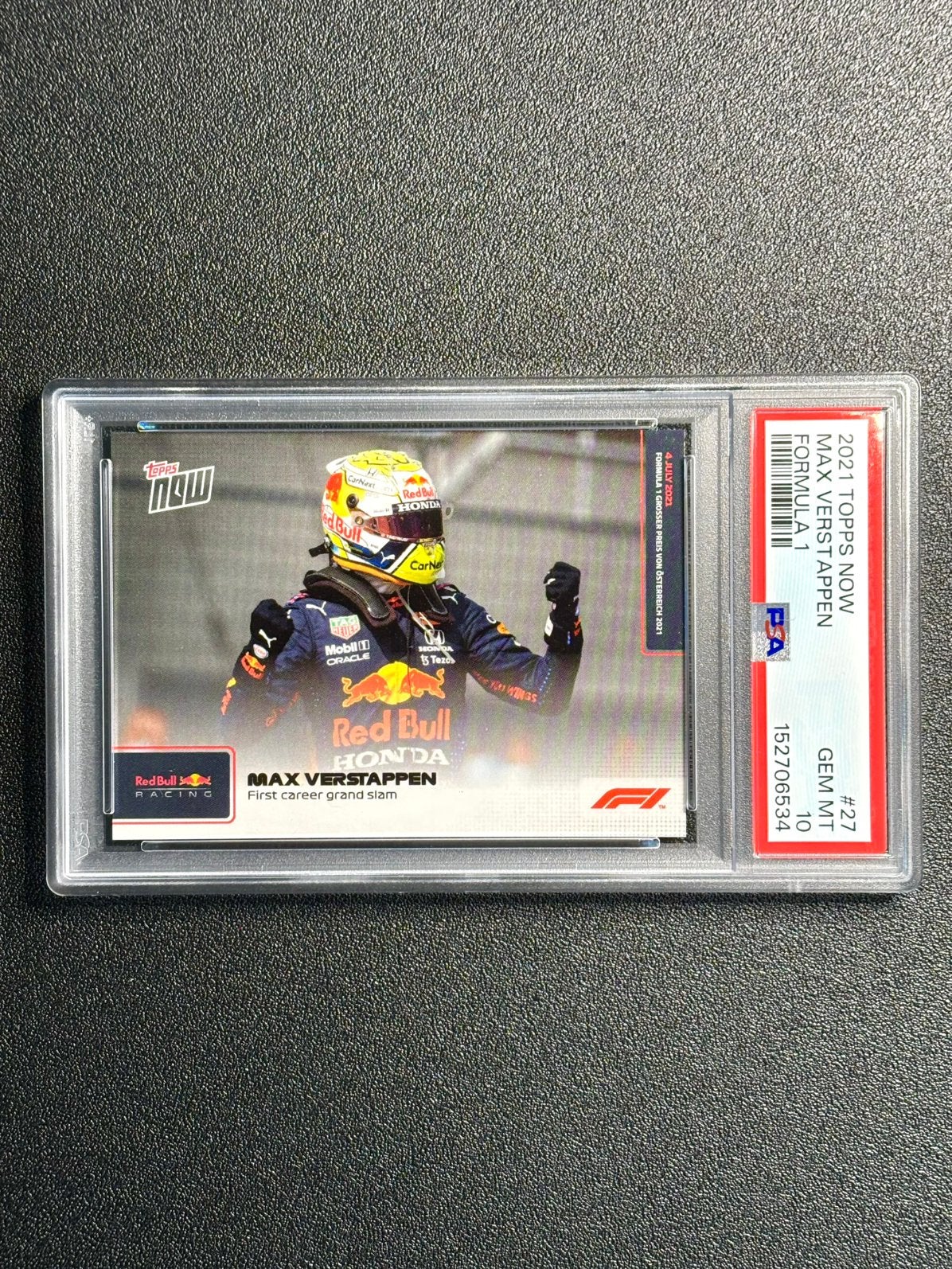 PSA 10 Max Verstappen Topps Now F1 27, Ophalen of Verzenden, Nieuw, Plaatje