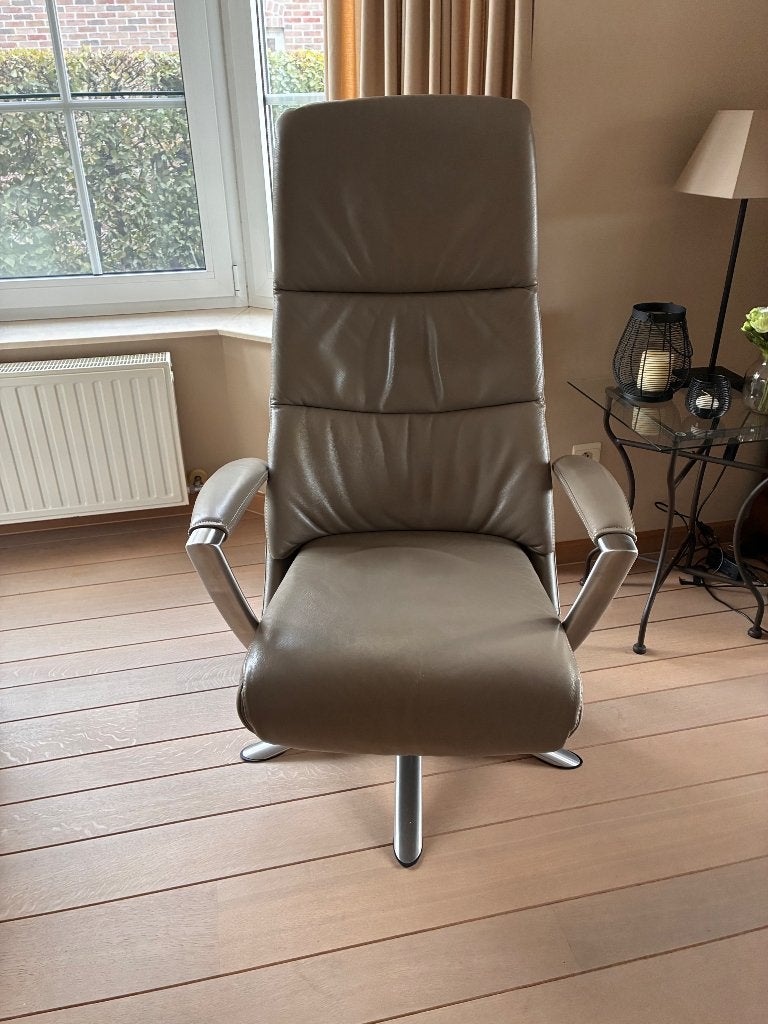 Relaxzetel, Huis en Inrichting, Ophalen, Zo goed als nieuw, Leer