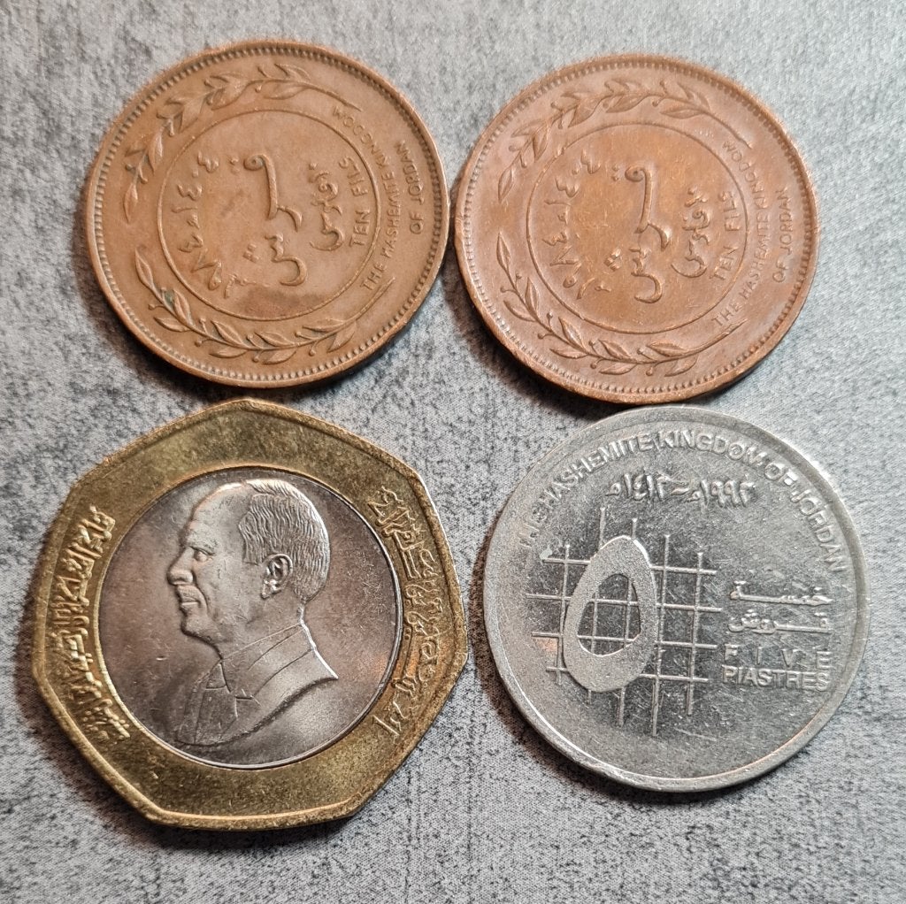 4 muntstukken van Jordanië, Enlèvement ou Envoi, Série