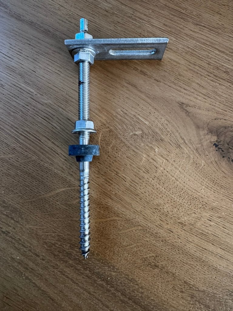 12 stokbouten M10 voor montage zonnepanelen, Bricolage & Construction, Enlèvement ou Envoi, Neuf, Autres types