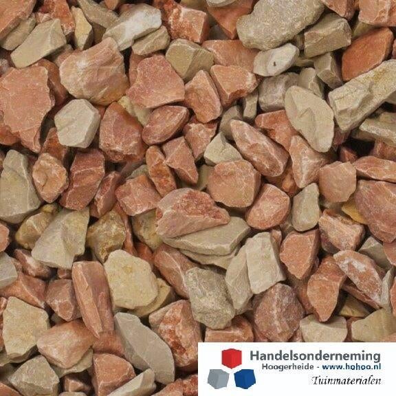 Mediterranea split geel roze oranjerood siersplit border pad, Verzenden, Nieuw, Multi, Split