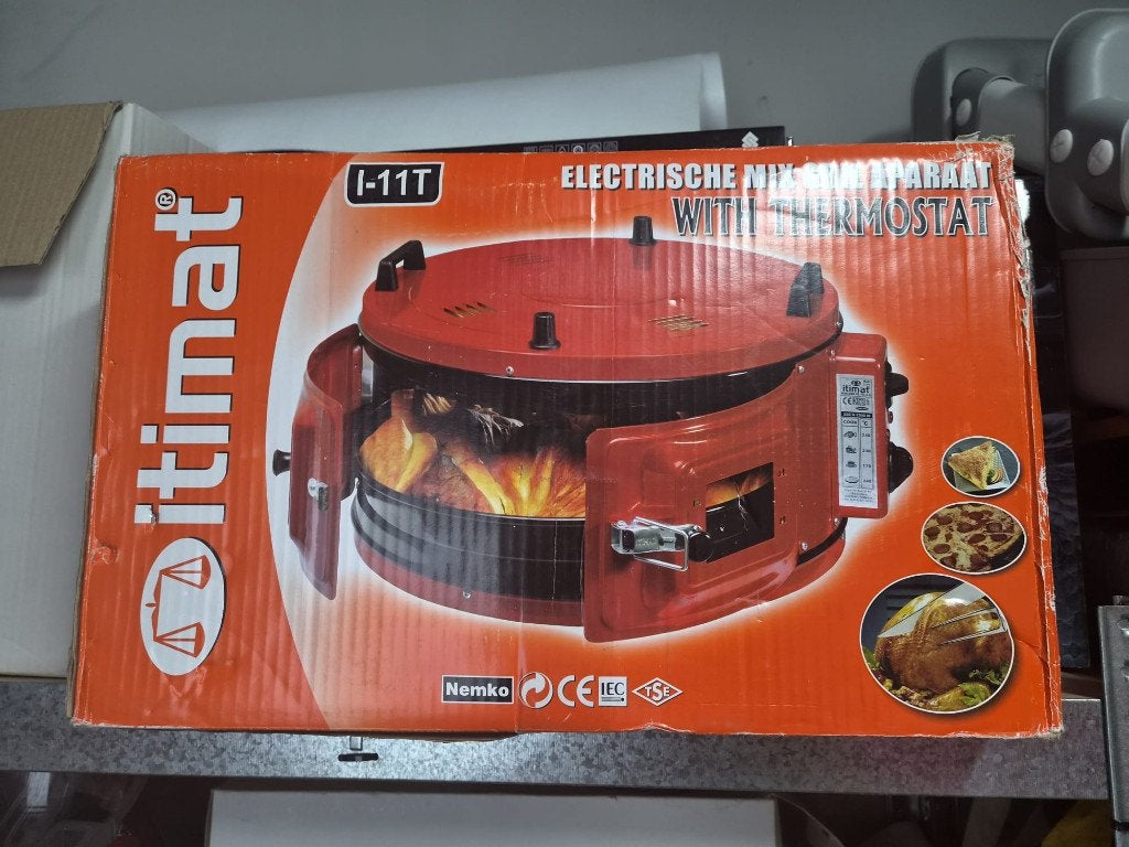 nieuwe Itimat I-11T elektrische ronde oven, Elektronische apparatuur, Ophalen, 45 tot 50 cm, Pizzaoven, Nieuw