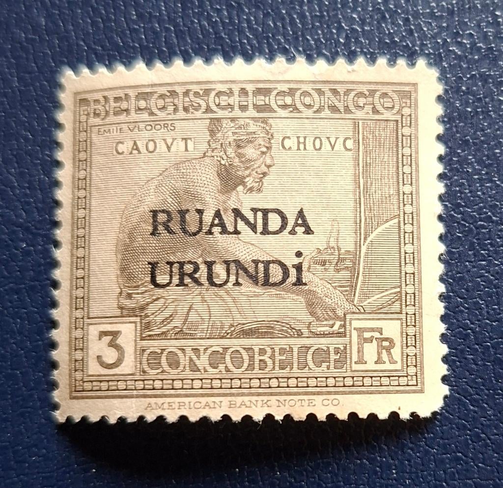 Postzegel Ruanda-Urundi OBP 59(*), Postzegels en Munten, Ophalen of Verzenden