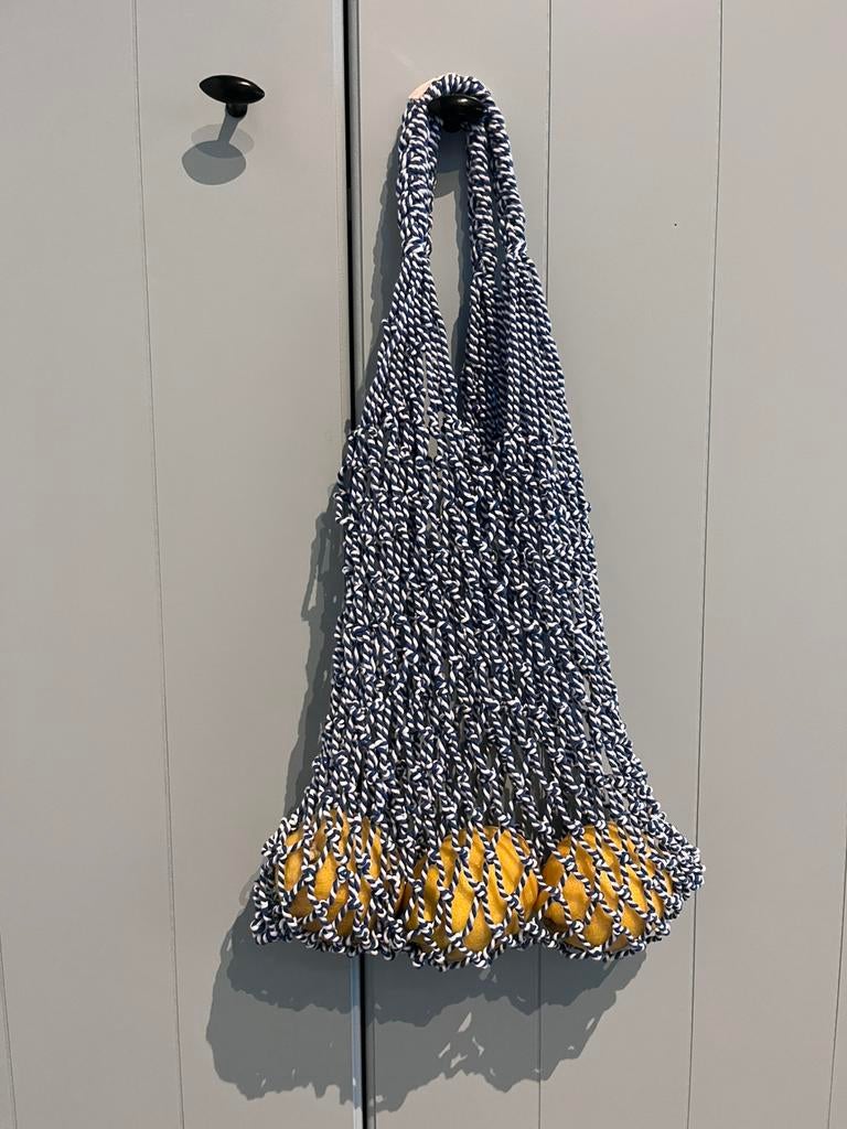 Phoeb Philo Era Novelty Mesh Net tas, Ophalen of Verzenden, Zo goed als nieuw, Wit, Shopper