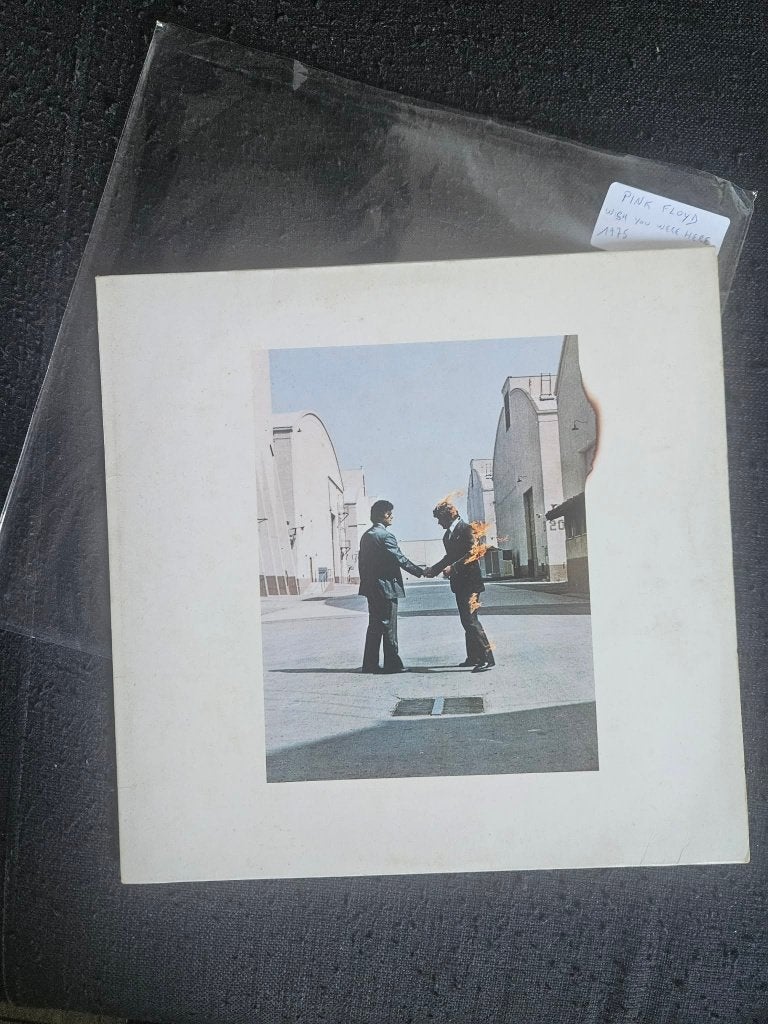 VINYLE PINK FLOYD – WISH YOU WERE HERE 1975 – 1ER T. AL, Cd's en Dvd's, Gatefold hoes, Ophalen of Verzenden, Gebruikt, LP