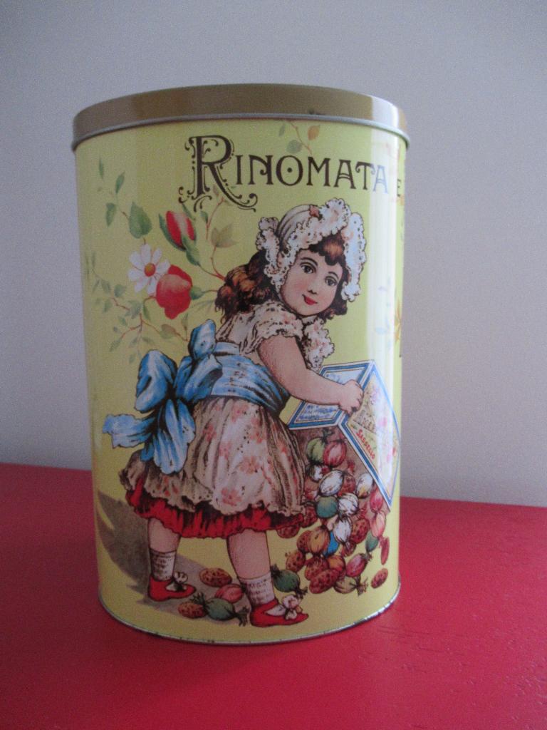 blik-AMARETTI VIRGINIA-1993-VINTAGE, Verzamelen, Verzenden, Koek(jes)