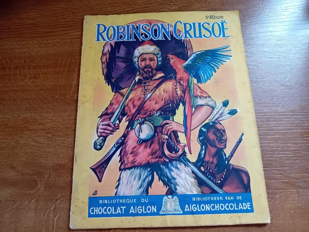 Album Chromos Images Chocolat Aiglon Robinson Crusoé, Livres, Enlèvement ou Envoi, Utilisé