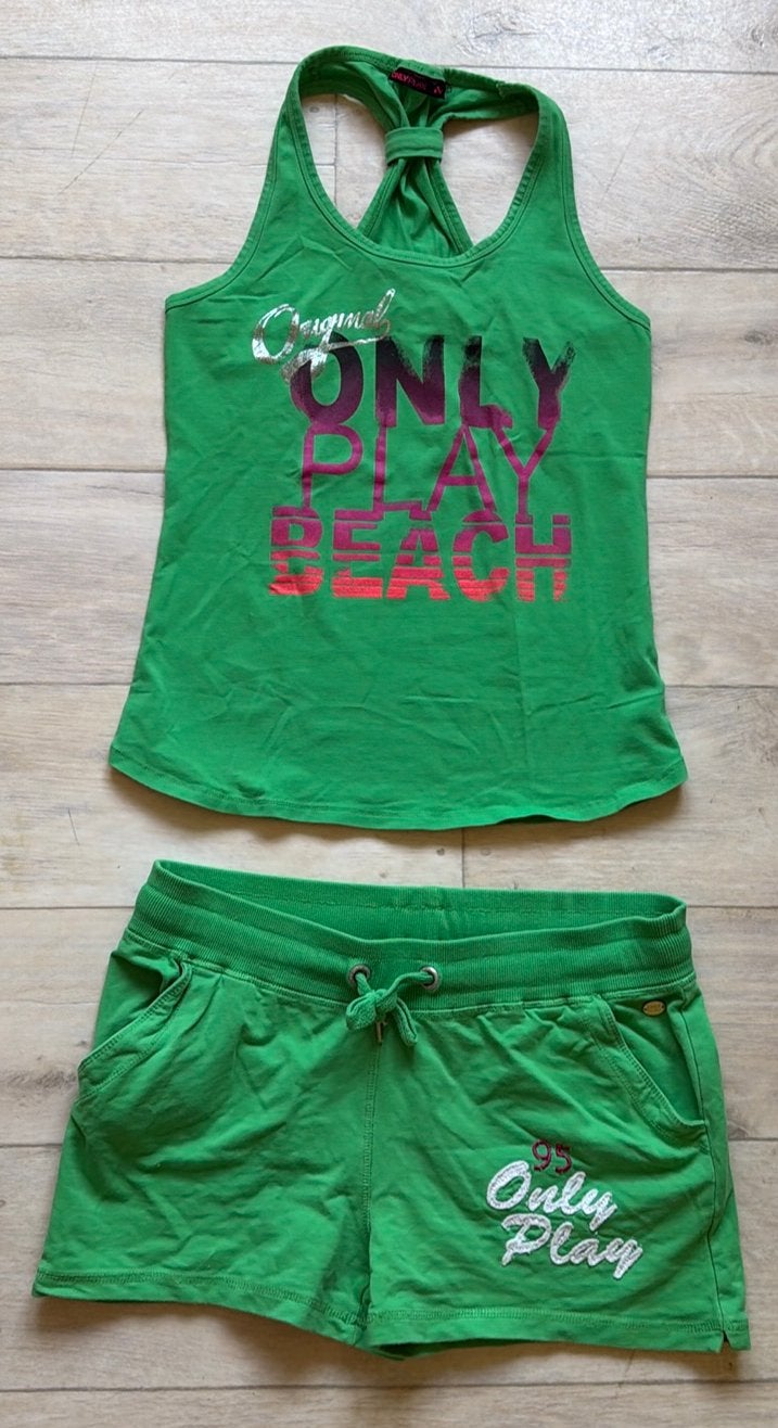Groen setje Only play maat Large, Kleding | Dames, Sportkleding, Ophalen of Verzenden, Zo goed als nieuw, Groen
