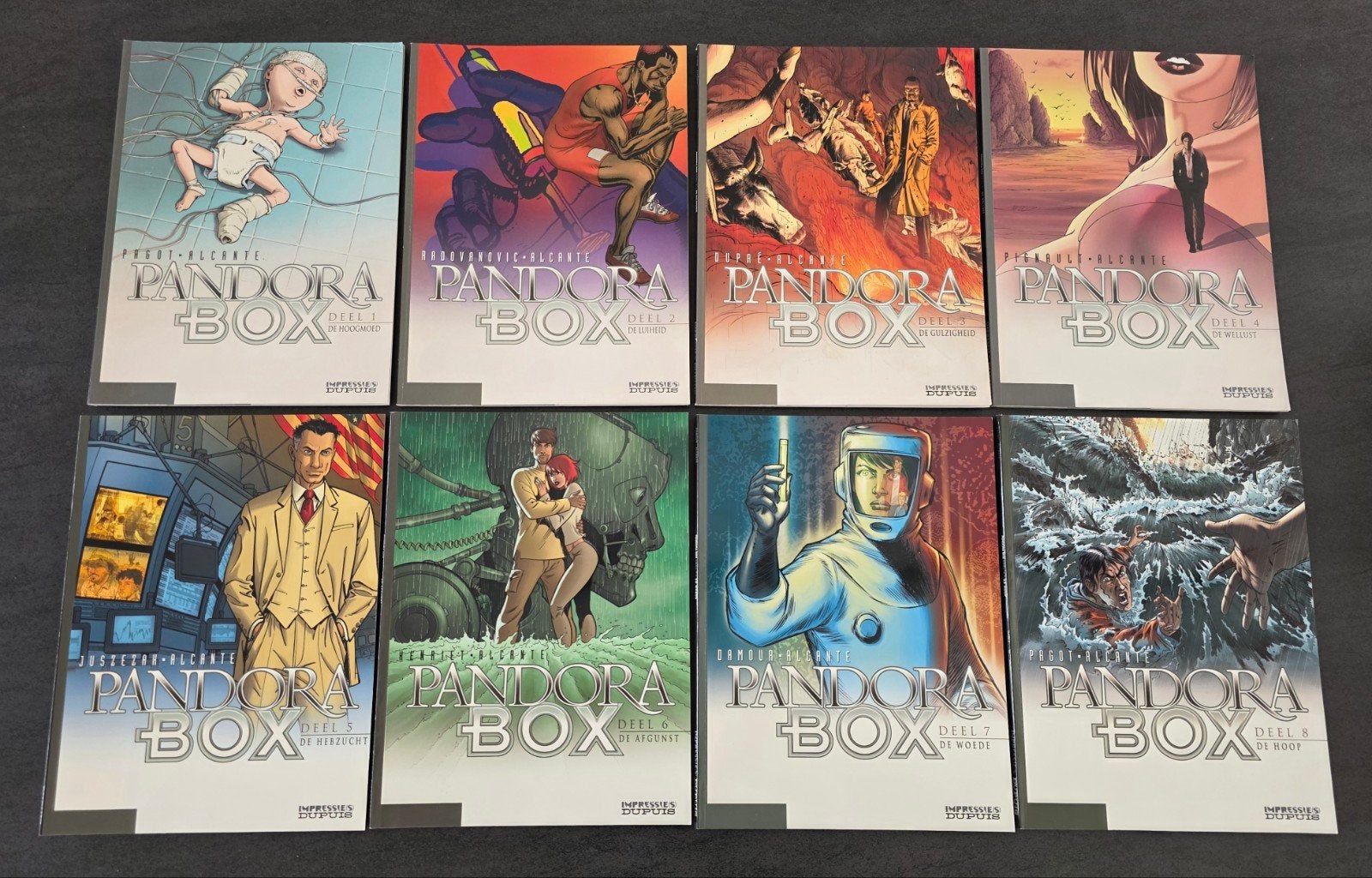 Strips: Pandora Box    Impressie(s) Dupuis, Ophalen of Verzenden, Zo goed als nieuw