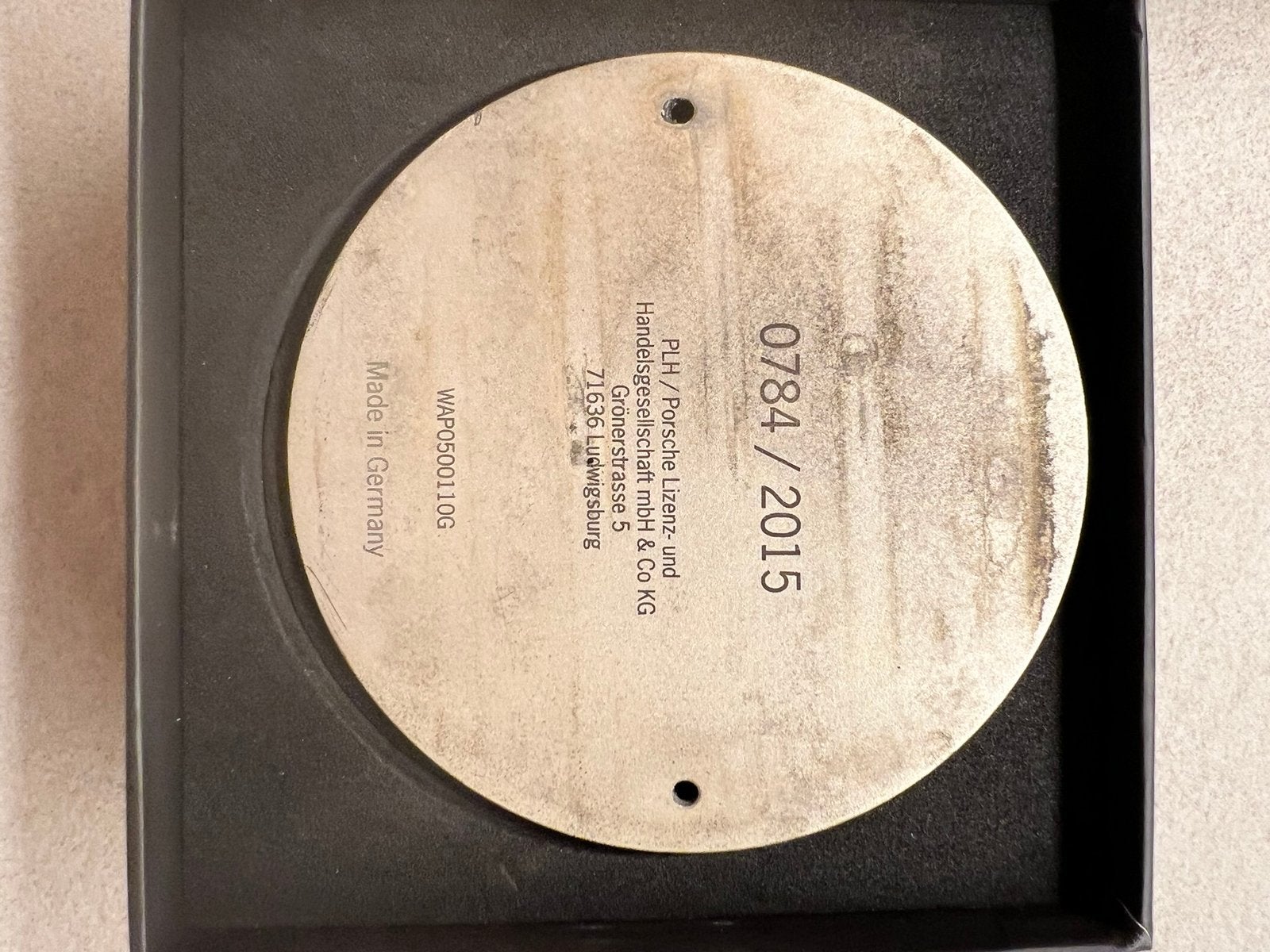 Porsche 911 logo, Ophalen, Zo goed als nieuw