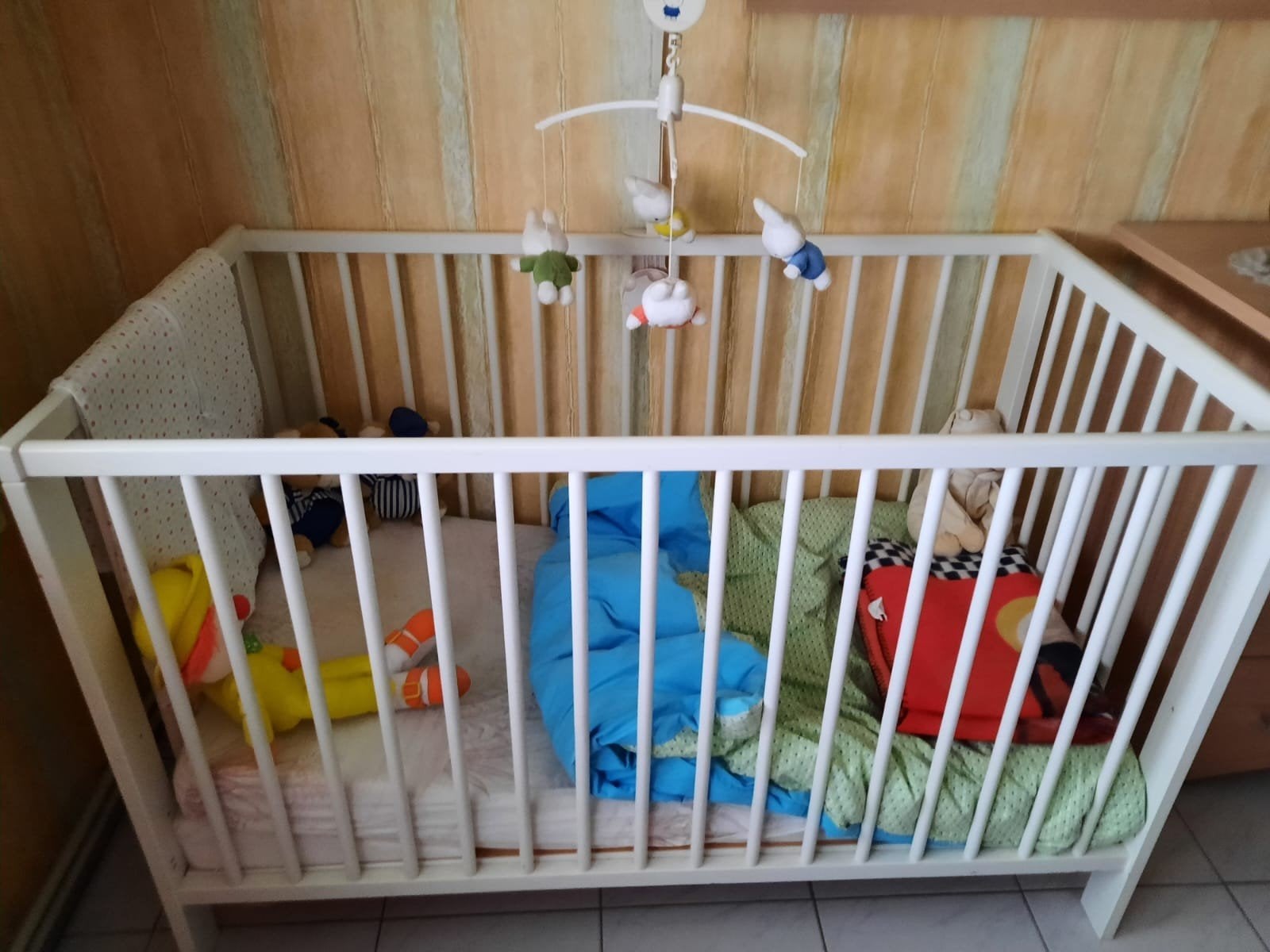 Babybedje, Ophalen, Matras