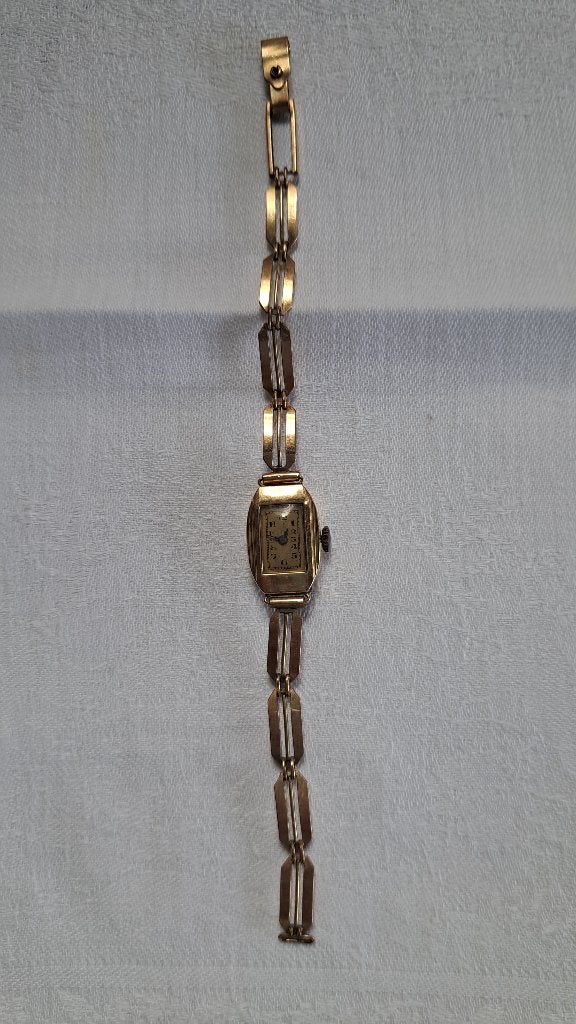 Montre art-déco en or 18K, Enlèvement, Or