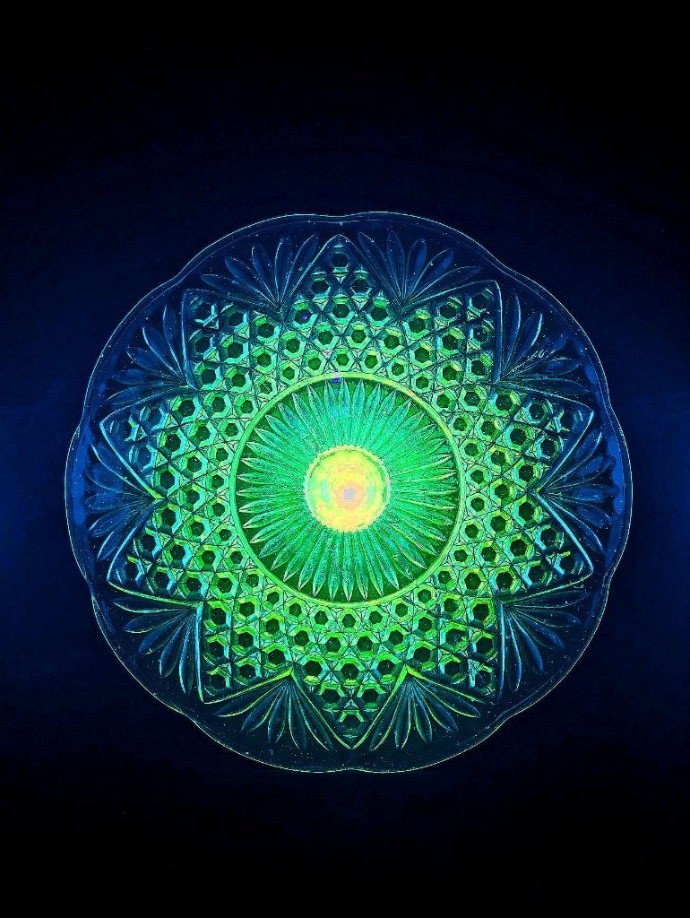 Vintage Plate Art Déco (Scailmont 1920-1940) UV Reactive, Envoi