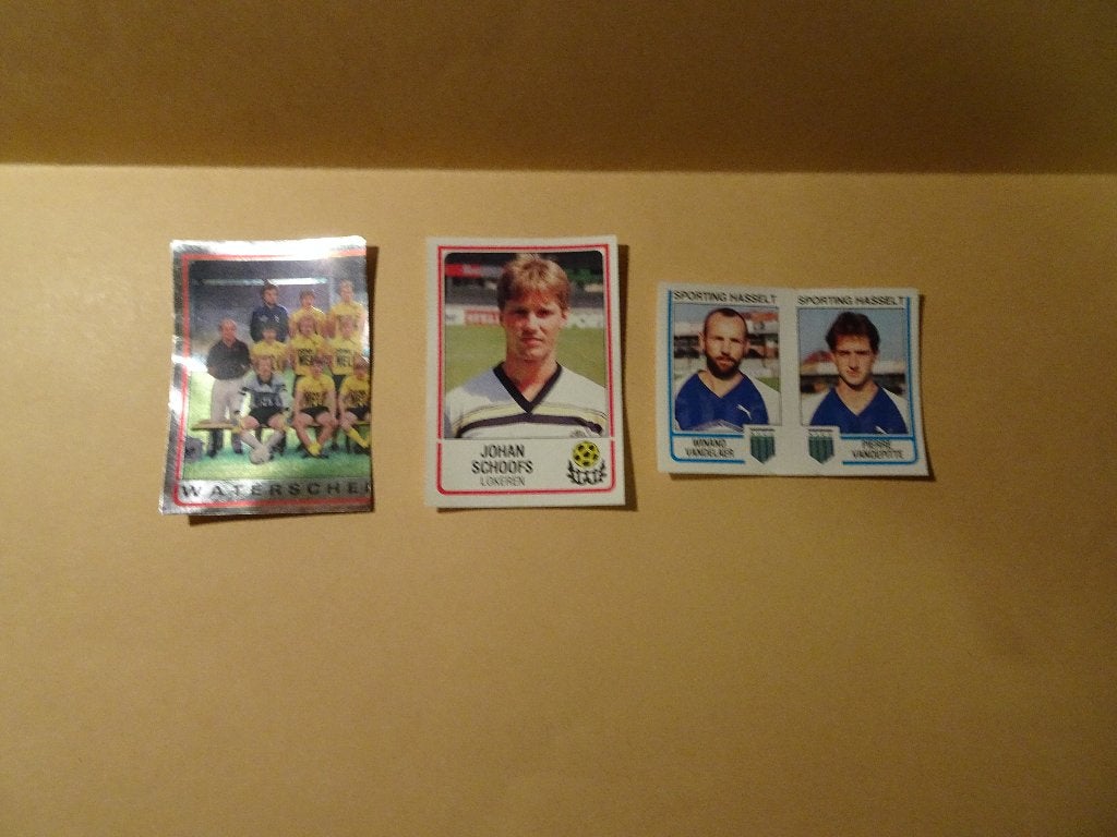 5 afbeeldingen Panini - Belgian Football 86/87, Ophalen of Verzenden, Zo goed als nieuw, Meerdere stickers