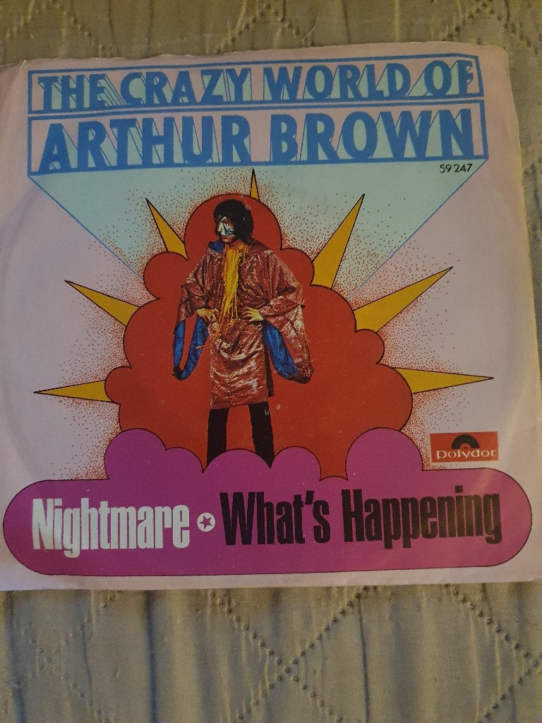 S - Arthur Brown – Nightmare / What's Happening -1968, CD & DVD, Enlèvement ou Envoi, 7 inch, Comme neuf, EP