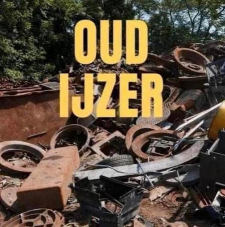 IK KOM GRATIS OUD IJZER OPHALEN WEST VLAANDEREN, Ophalen of Verzenden, Zo goed als nieuw, IJzer