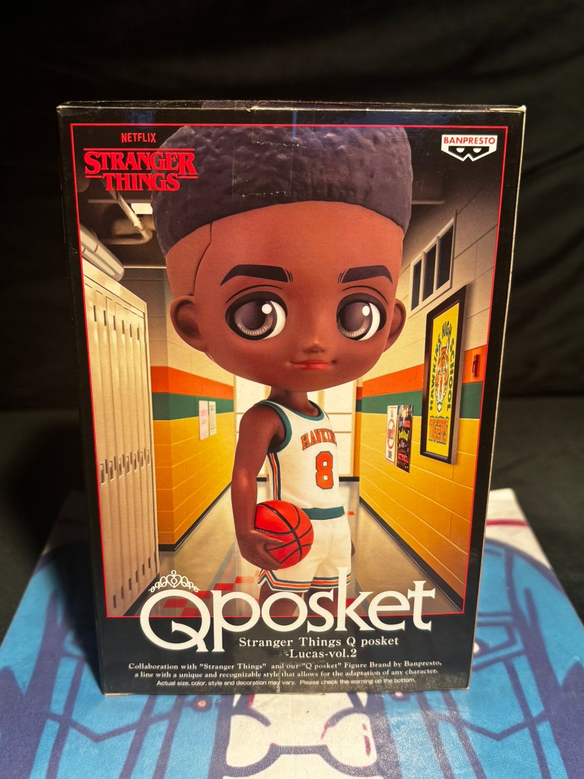 Figurine Banpresto Q posket Stranger Things Lucas Vol.2, Collections, Enlèvement ou Envoi, Comme neuf