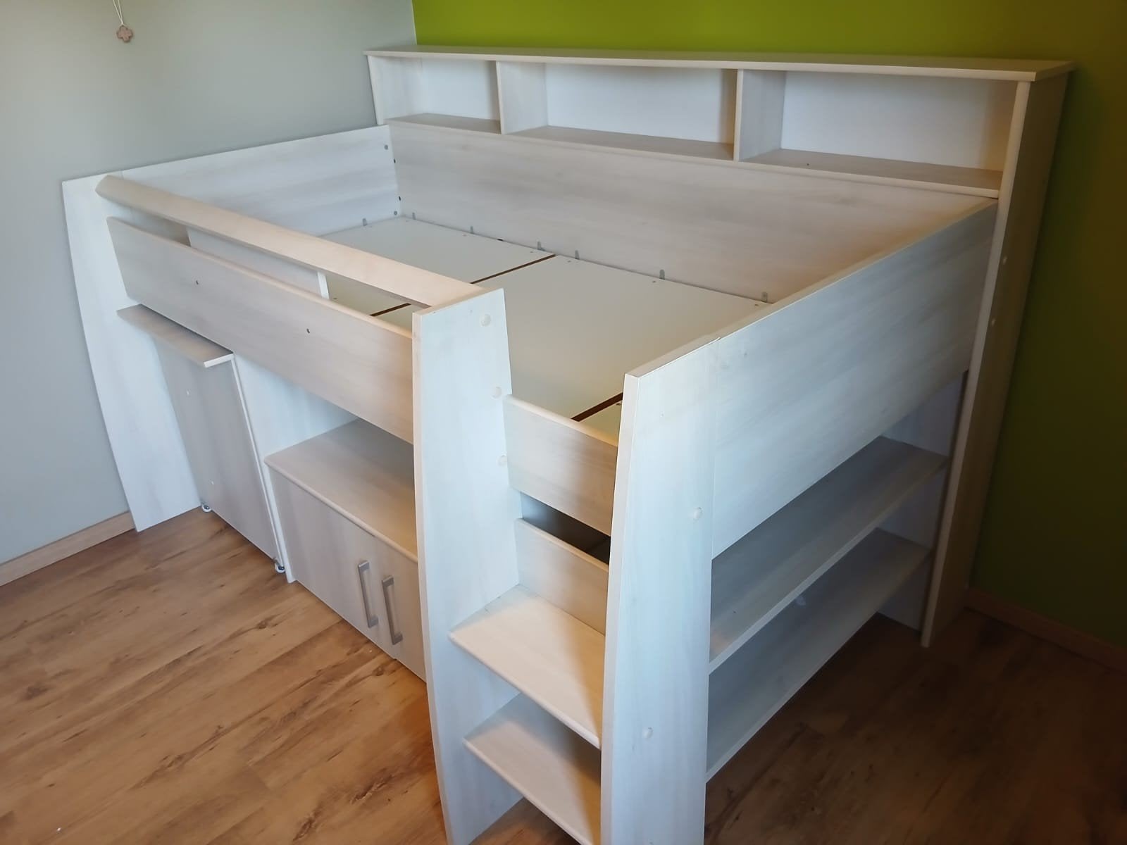 hoogslaper met bureau kast, Kinderen en Baby's, Ophalen, Hoogslaper