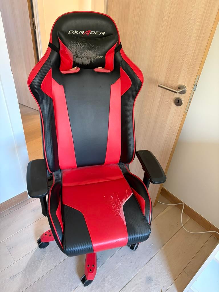 Dxracer gamingstoel, Rouge, Chaise de bureau de gaming, Enlèvement, Utilisé